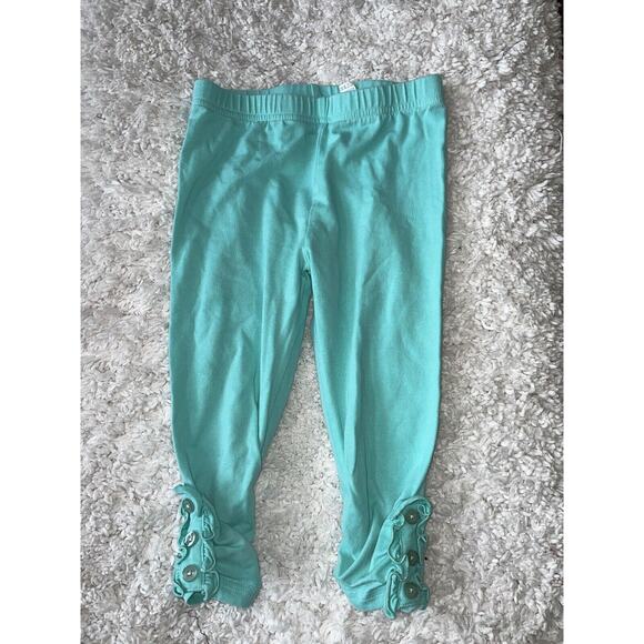 Lily & Londyn’s Girls Sz. 6 Green/ Blue Legging Pants. Cute, Comfortable - Picture 1 of 7